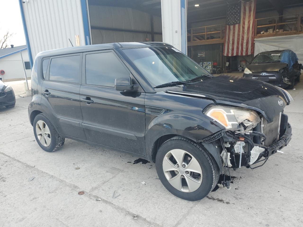 2011 KIA Soul VIN KNDJT2A28B7199526 Copart auction photo, front end / undercarriage damage thumbnail 4