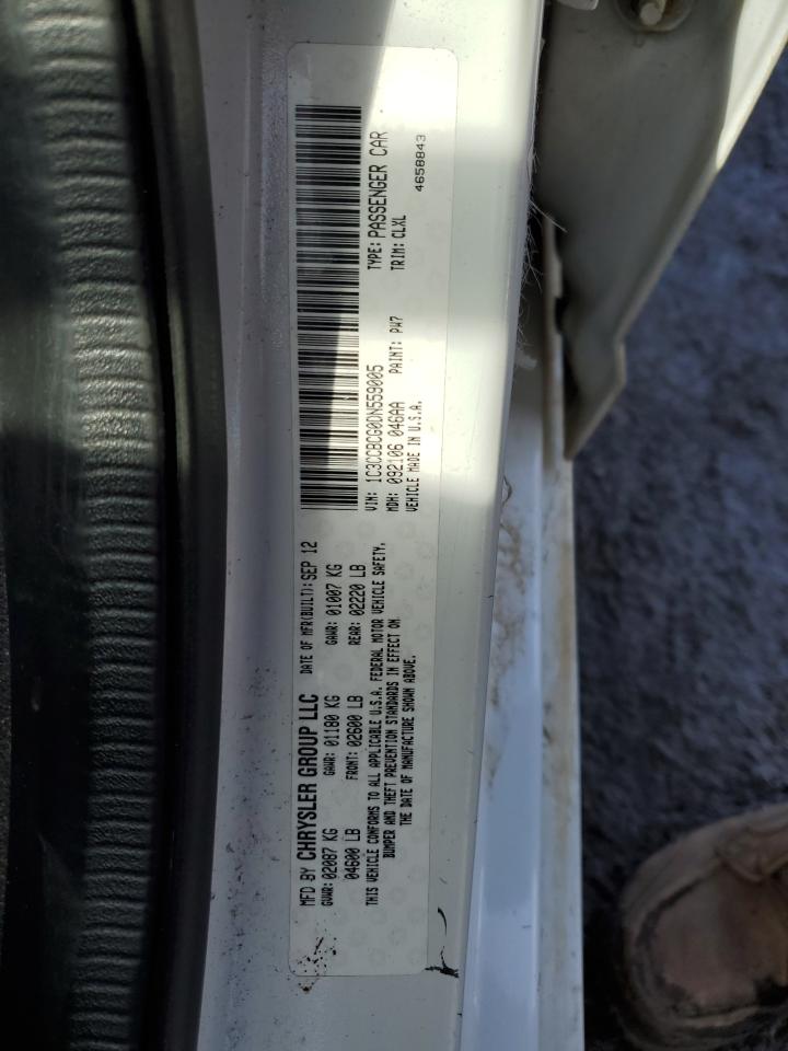 2013 Chrysler 200 VIN 1C3CCBCG0DN559005 Copart auction photo, front end / minor dent/scratches damage thumbnail 14