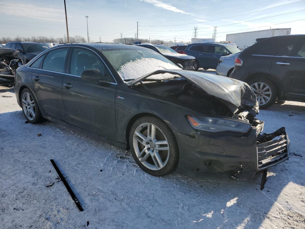 2016 Audi A6 VIN WAUFGAFC1GN021480 Copart auction photo, front end damage thumbnail 4