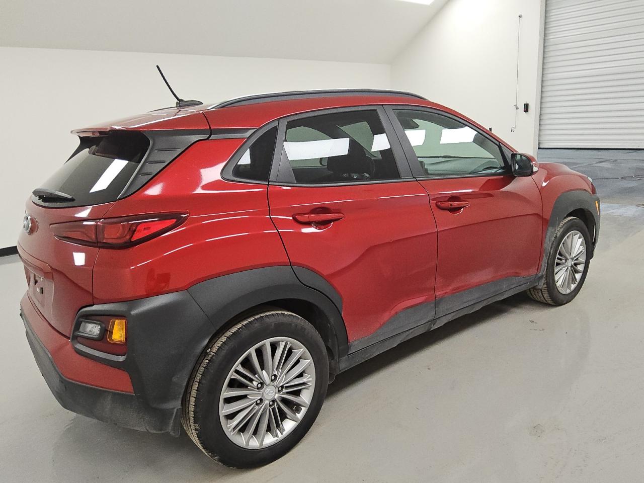 2021 Hyundai Kona VIN KM8K22AA2MU616864 Copart auction photo, rear end / mechanical damage thumbnail 3