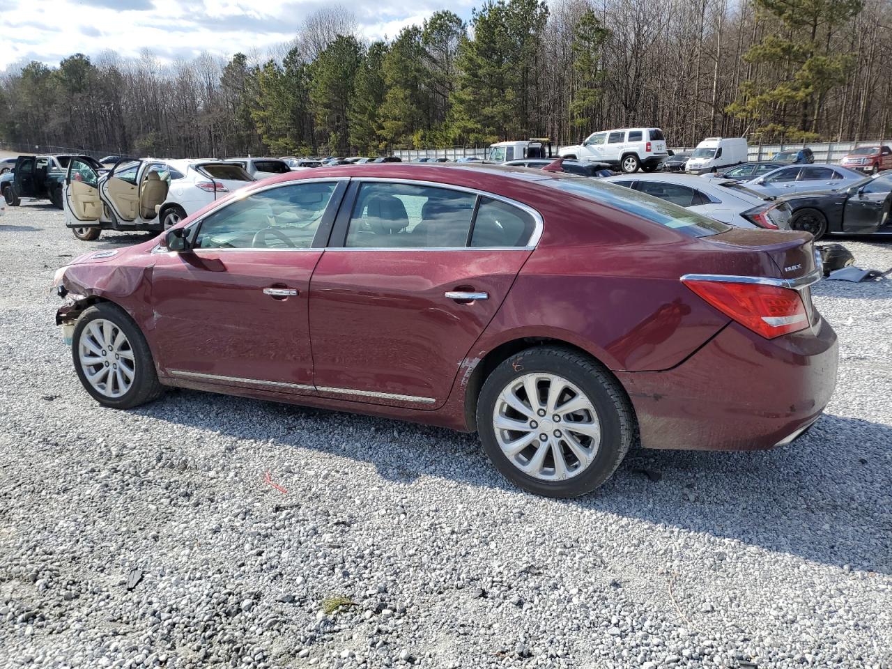 2014 Buick LaCrosse VIN 1G4GB5G31EF266598 Copart auction photo, all over damage thumbnail 2