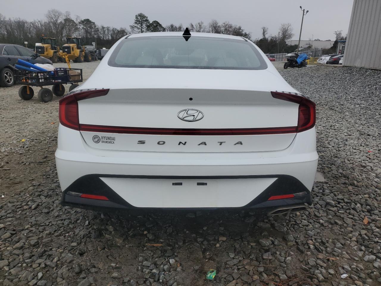 2020 Hyundai Sonata VIN 5NPEL4JA3LH001257 Copart auction photo, side / front end damage thumbnail 6