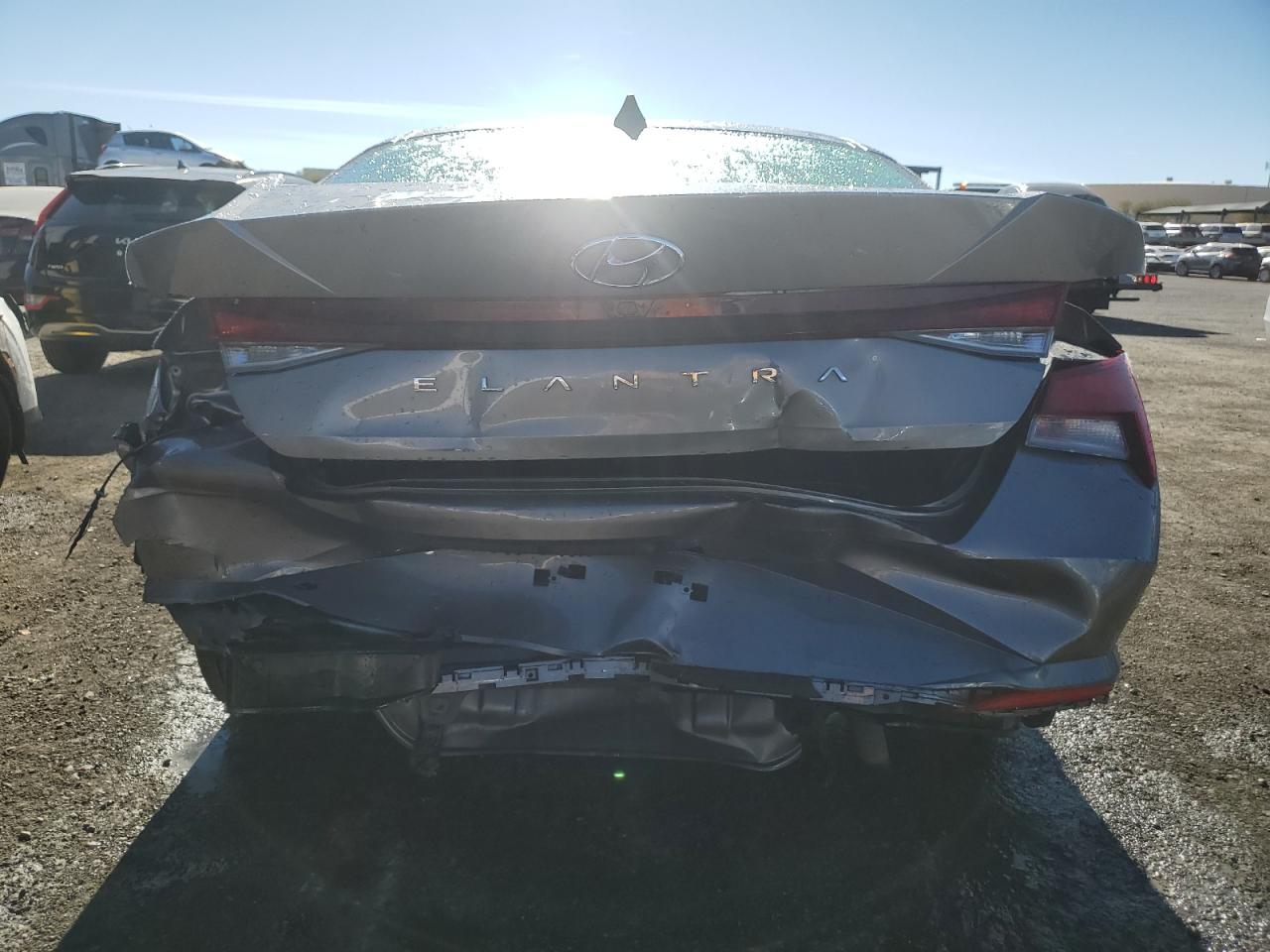 2023 Hyundai Elantra VIN KMHLS4AG4PU473120 Copart auction photo, rear end / side damage thumbnail 6