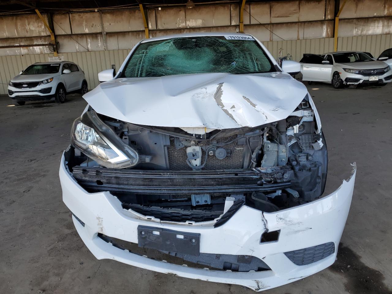 2019 Nissan Sentra VIN 3N1AB7AP7KY409241 Copart auction photo, front end damage thumbnail 5