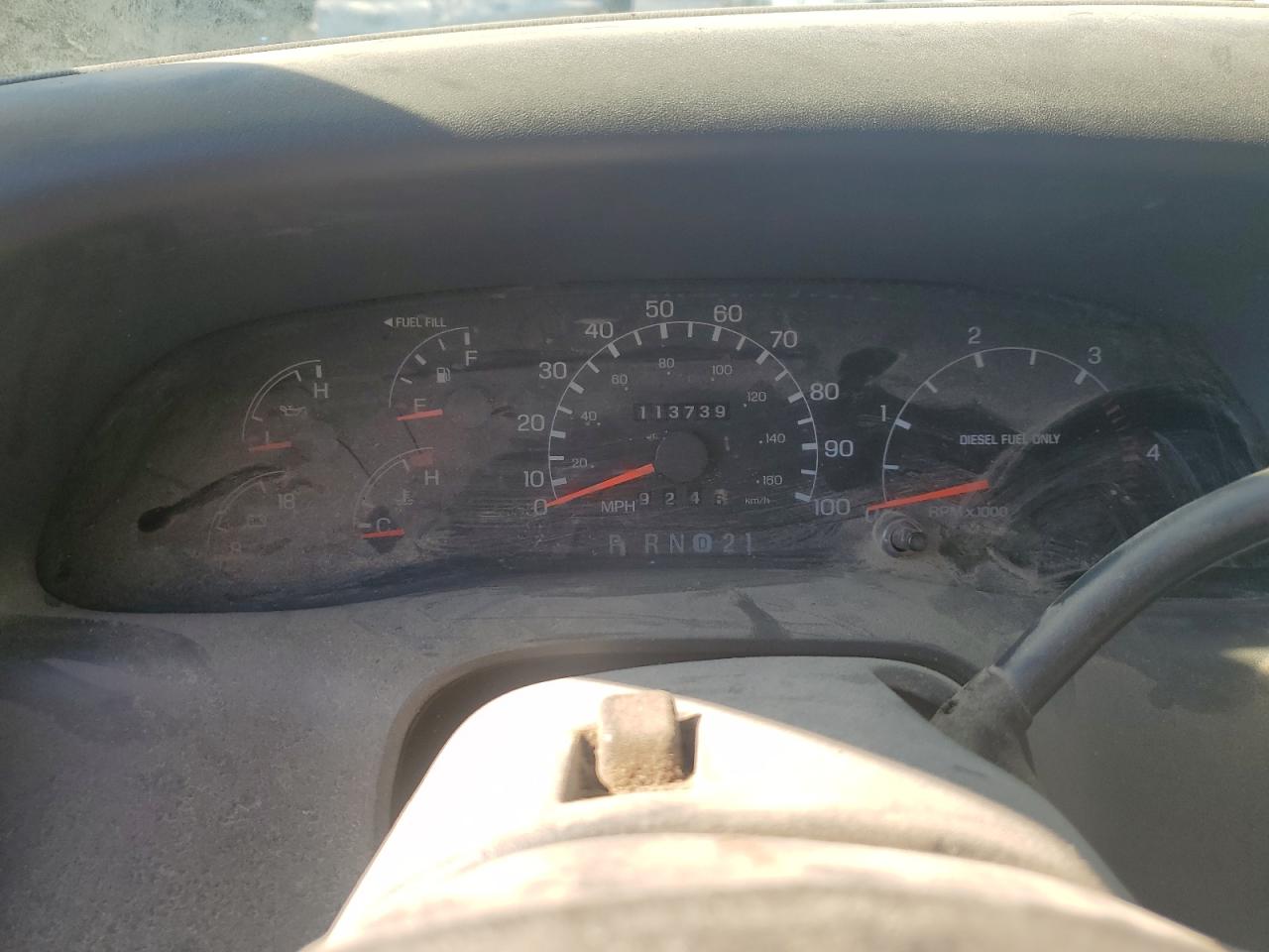 2000 Ford F450 VIN 3FDXF46F2YMA12607 Copart auction photo, front end damage thumbnail 9
