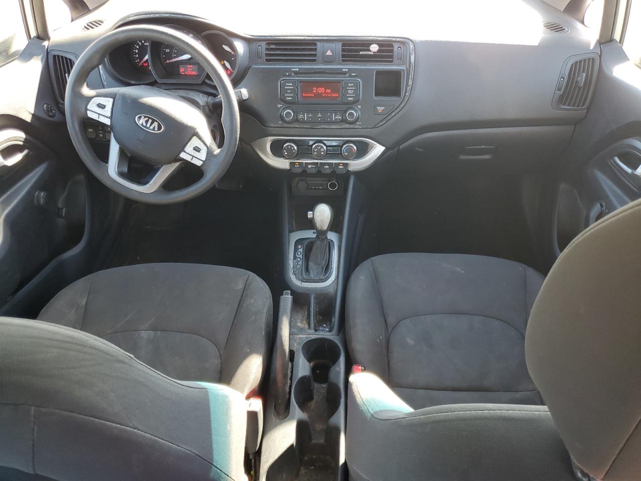 2014 KIA Rio VIN KNADM4A32E6402156 Copart auction photo, vandalism / all over damage thumbnail 8