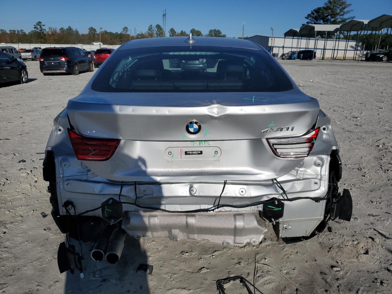 2018 BMW 4er VIN WBA4J1C5XJBG79390 Copart auction photo, rear end / minor dent/scratches damage thumbnail 6