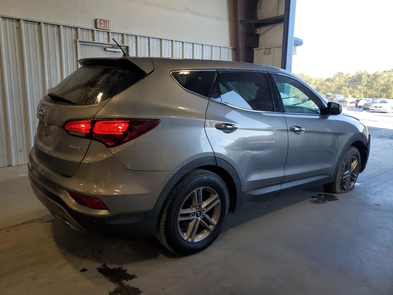 2018 Hyundai Santa Fe VIN 5XYZT3LB9JG563248 Copart auction photo, front end damage thumbnail 3
