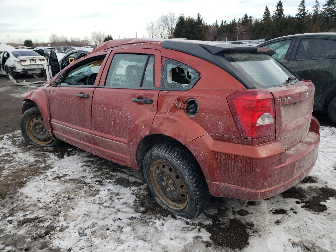 2007 Dodge Caliber VIN 1B3HB48B57D175584 Copart auction photo, rollover / undercarriage damage thumbnail 2