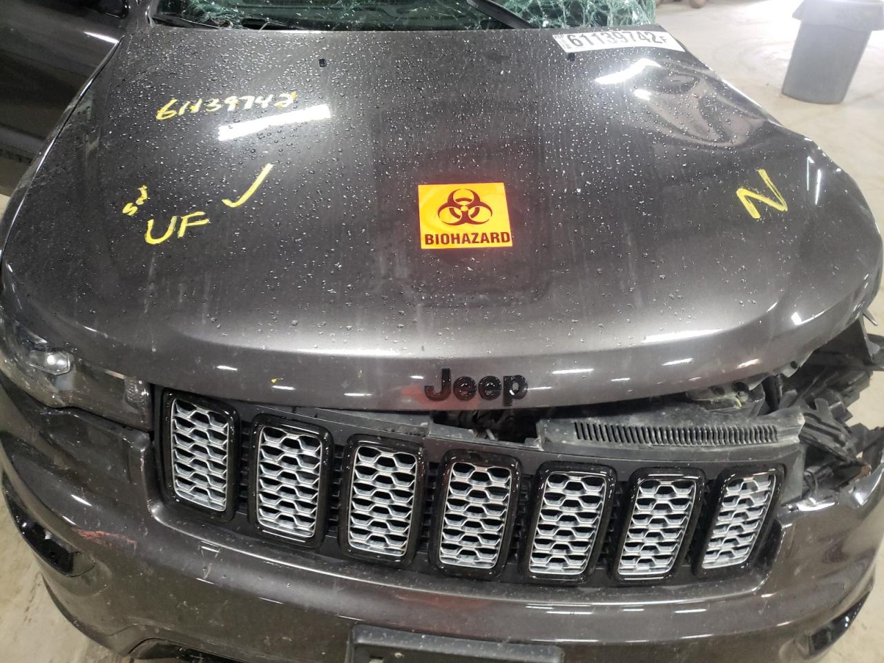 2021 Jeep Grand Cherokee VIN 1C4RJFAG1MC797639 Copart auction photo, side / undercarriage damage thumbnail 7