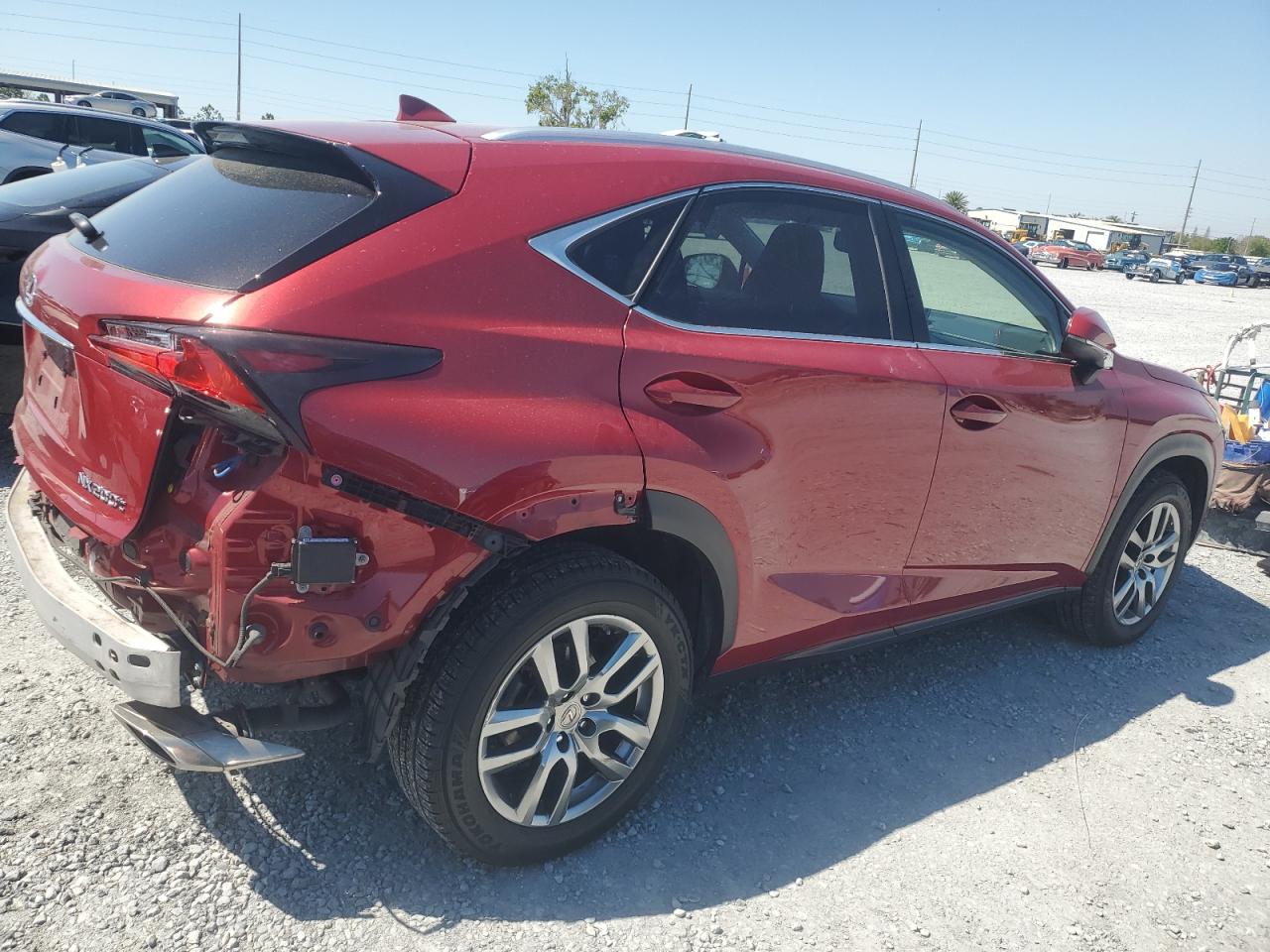 2016 Lexus NX VIN JTJYARBZ3G2049320 Copart auction photo, side / rear end damage thumbnail 3