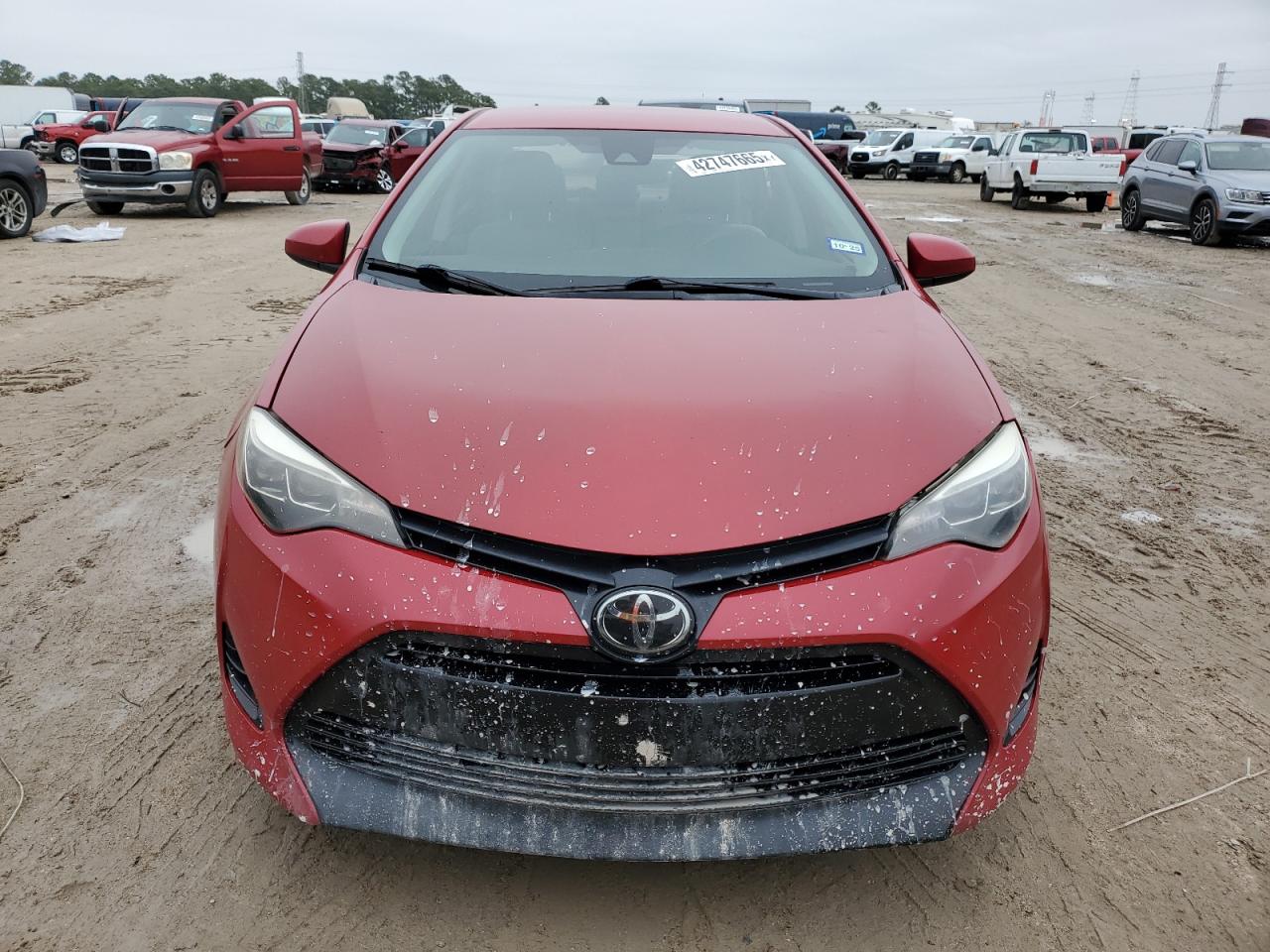 2017 Toyota Corolla VIN 2T1BURHEXHC823182 Copart auction photo, side / front end damage thumbnail 5