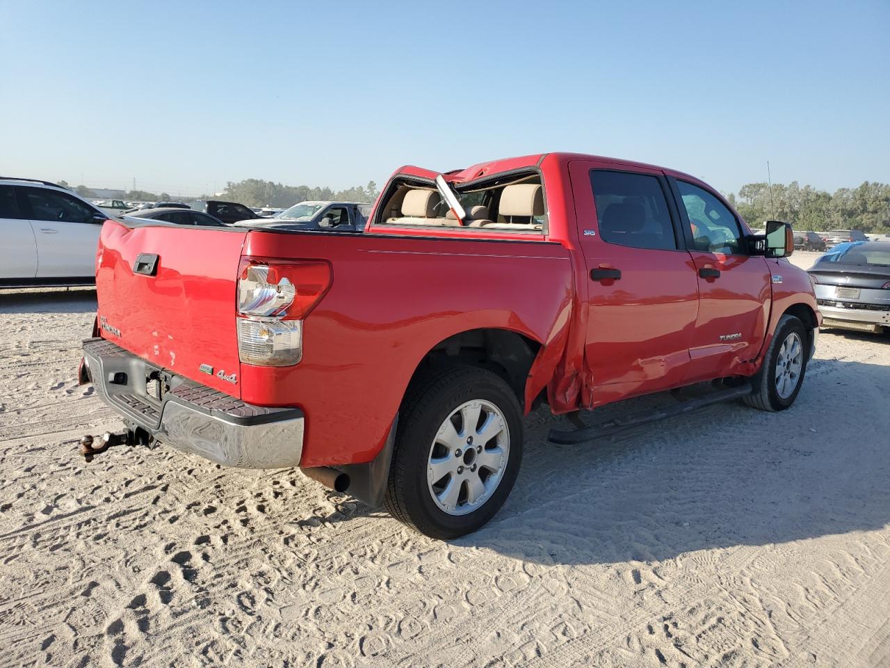 2010 Toyota Tundra VIN 5TFDW5F10AX094483 Copart auction photo, all over damage thumbnail 3