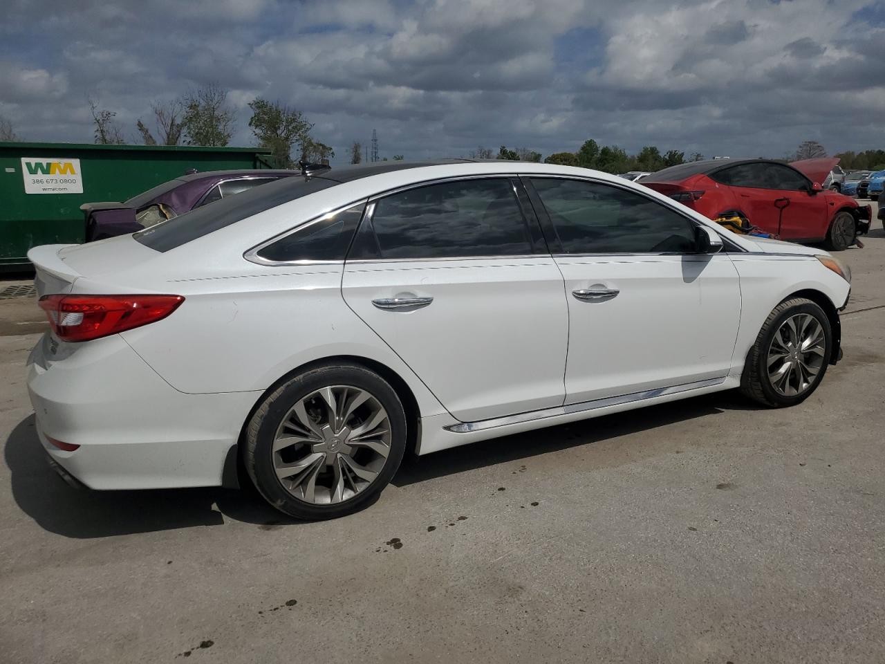 2015 Hyundai Sonata VIN 5NPE34AB3FH180316 Copart auction photo, front end damage thumbnail 3