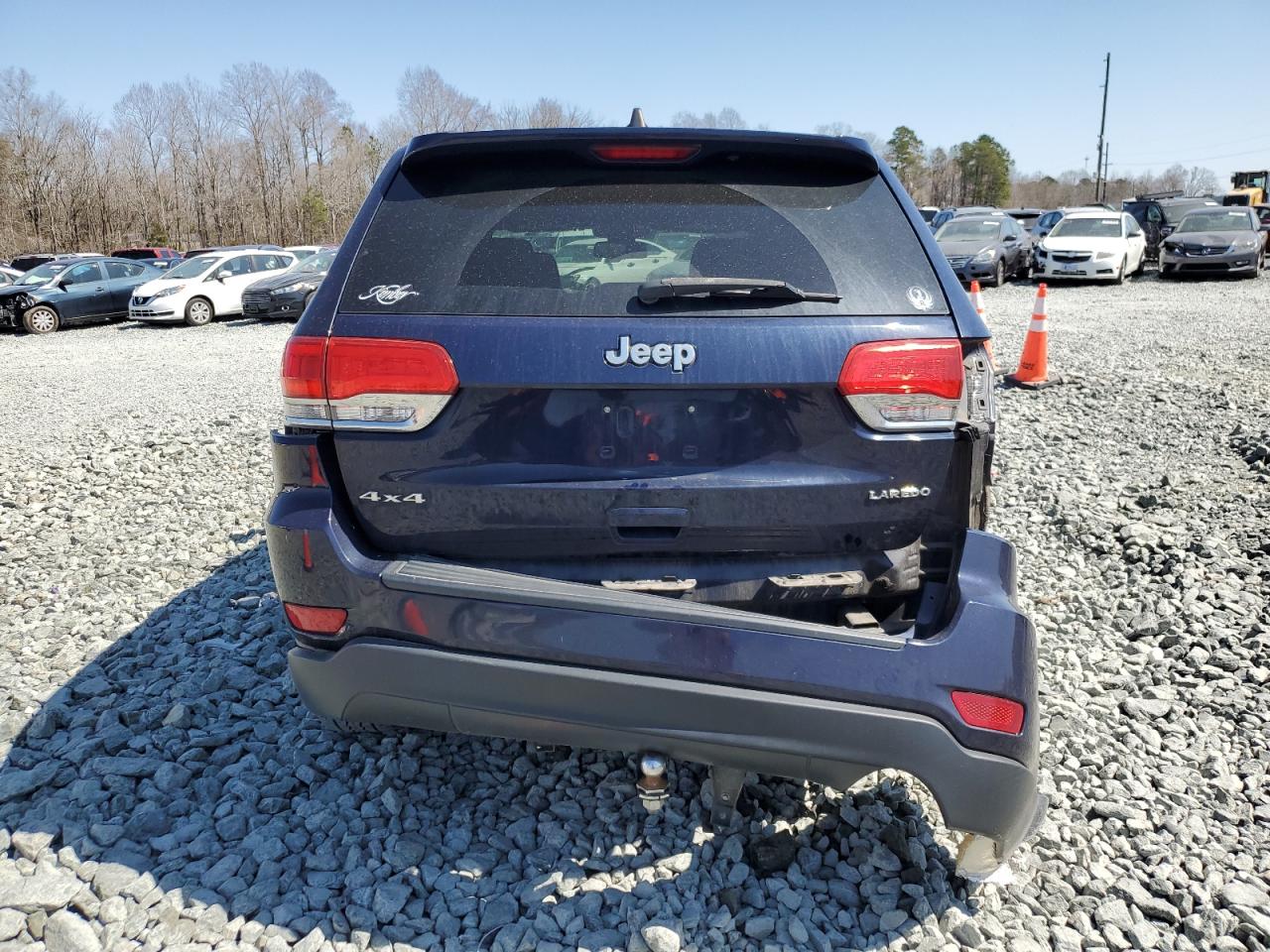 2014 Jeep Grand Cherokee VIN 1C4RJFAG2EC392200 Copart auction photo, front end / rear end damage thumbnail 6