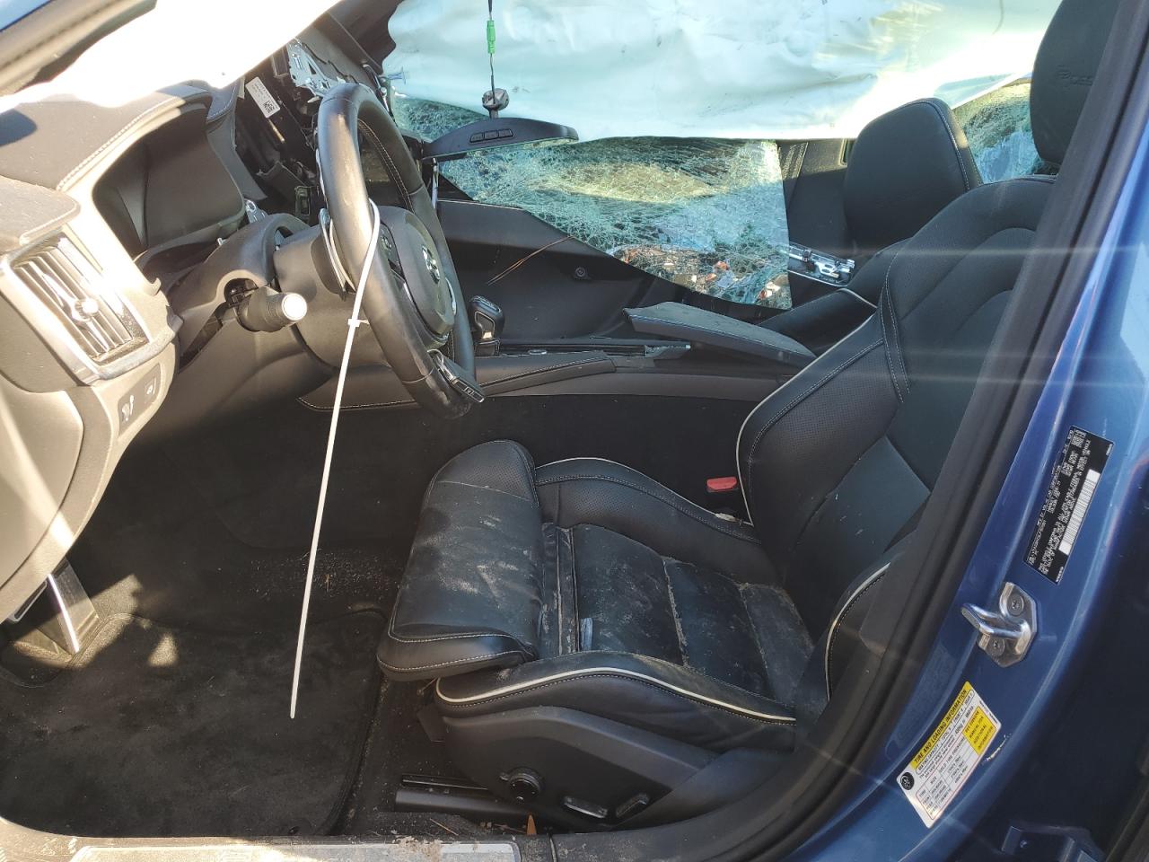 2020 Volvo S90 VIN LVYA22MT2LP157001 Copart auction photo, all over damage thumbnail 7