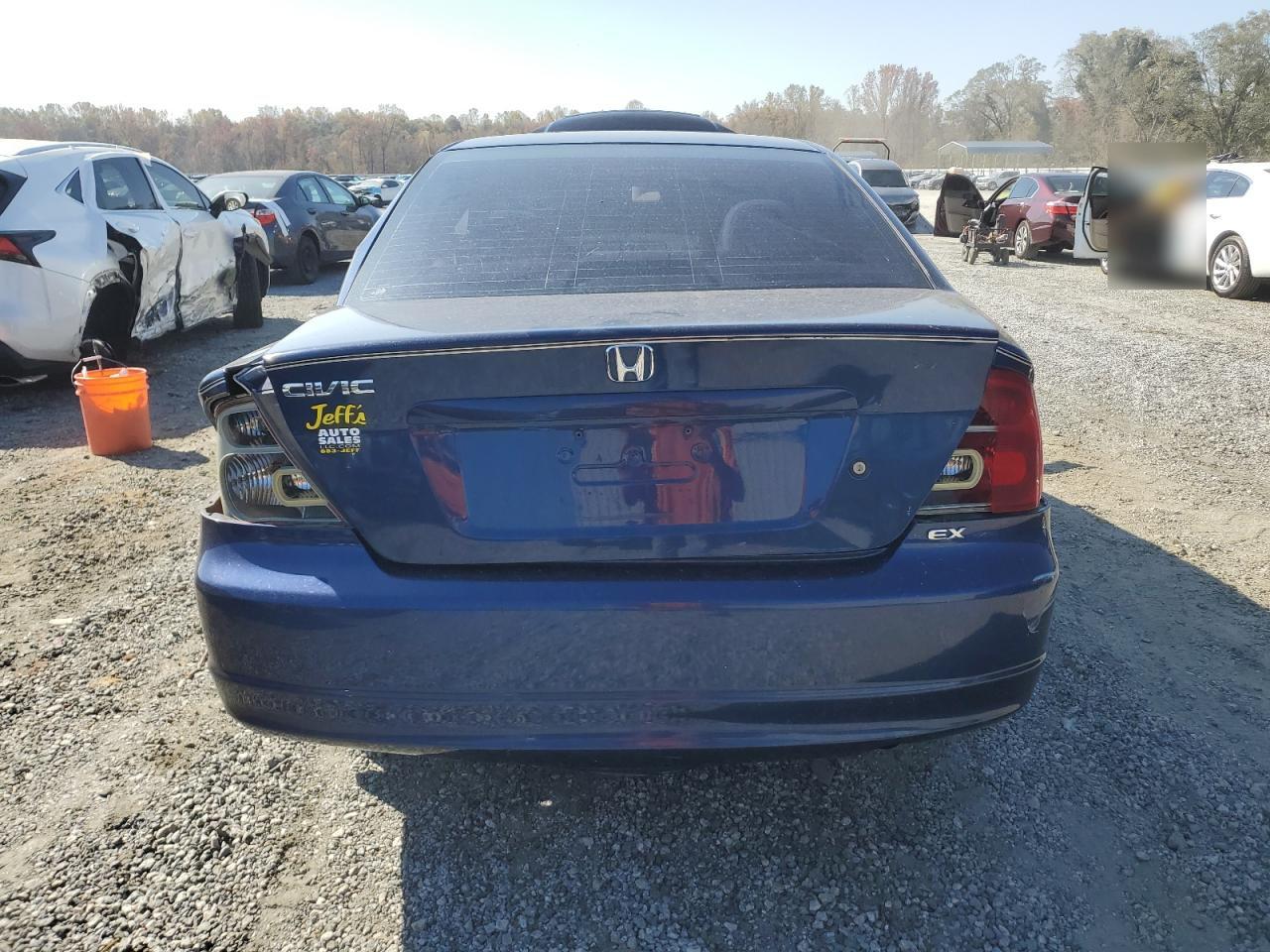 2003 Honda Civic VIN 1HGEM22973L073274 Copart auction photo, side damage thumbnail 6