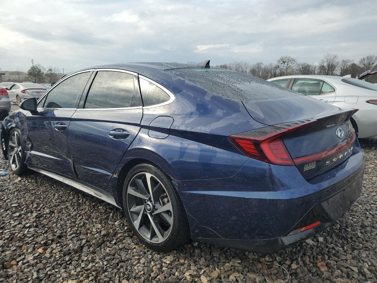 2022 Hyundai Sonata VIN 5NPEJ4J26NH146990 Copart auction photo, side damage thumbnail 2