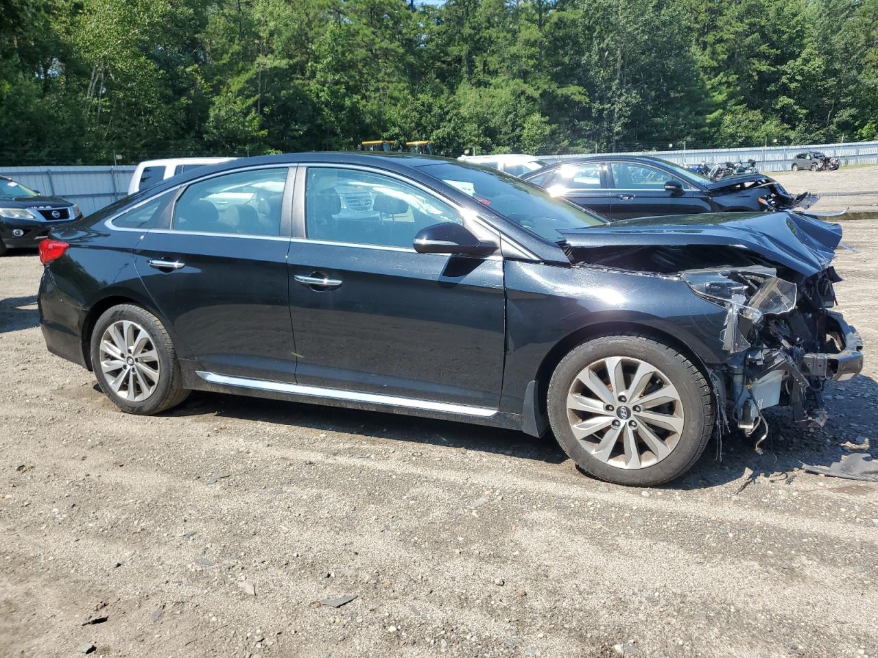 2017 Hyundai Sonata VIN 5NPE34AF3HH449601 Copart auction photo, front end / minor dent/scratches damage thumbnail 4