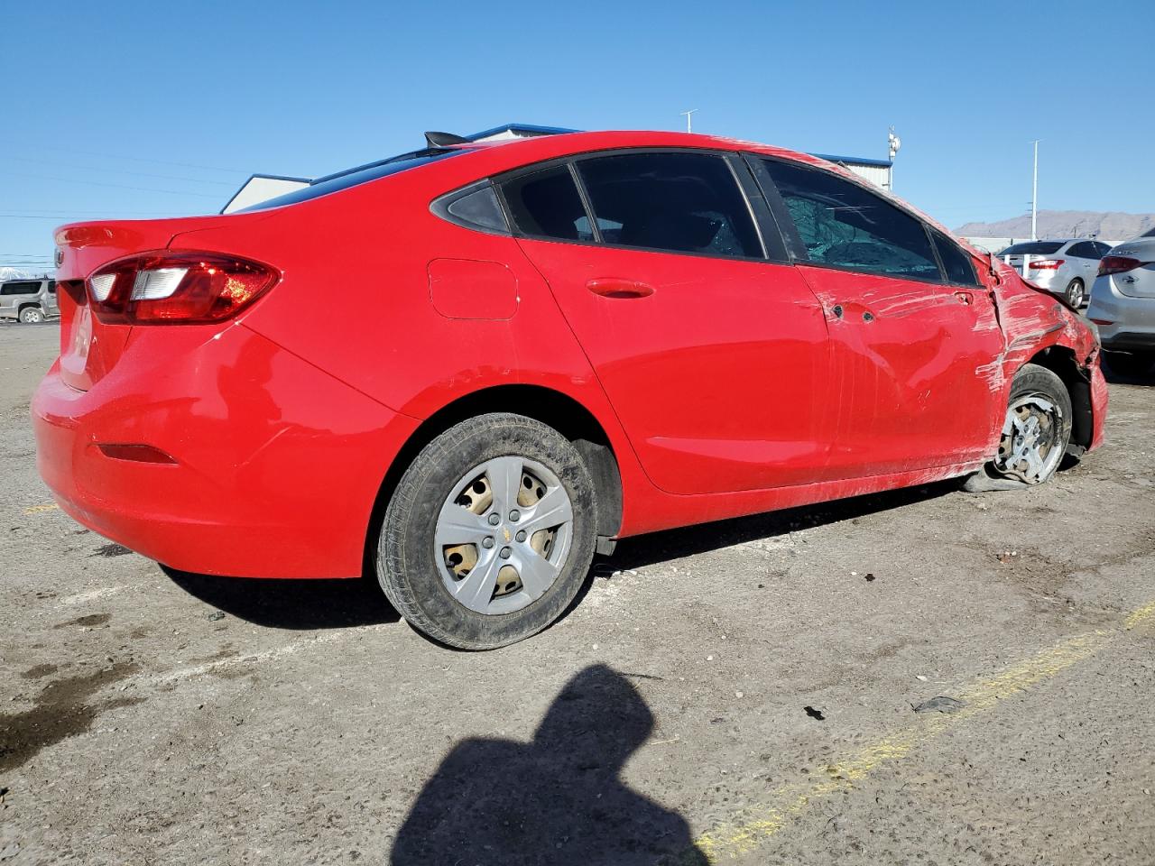 2018 Chevrolet Cruze VIN 1G1BC5SM3J7146195 Copart auction photo, rollover damage thumbnail 3