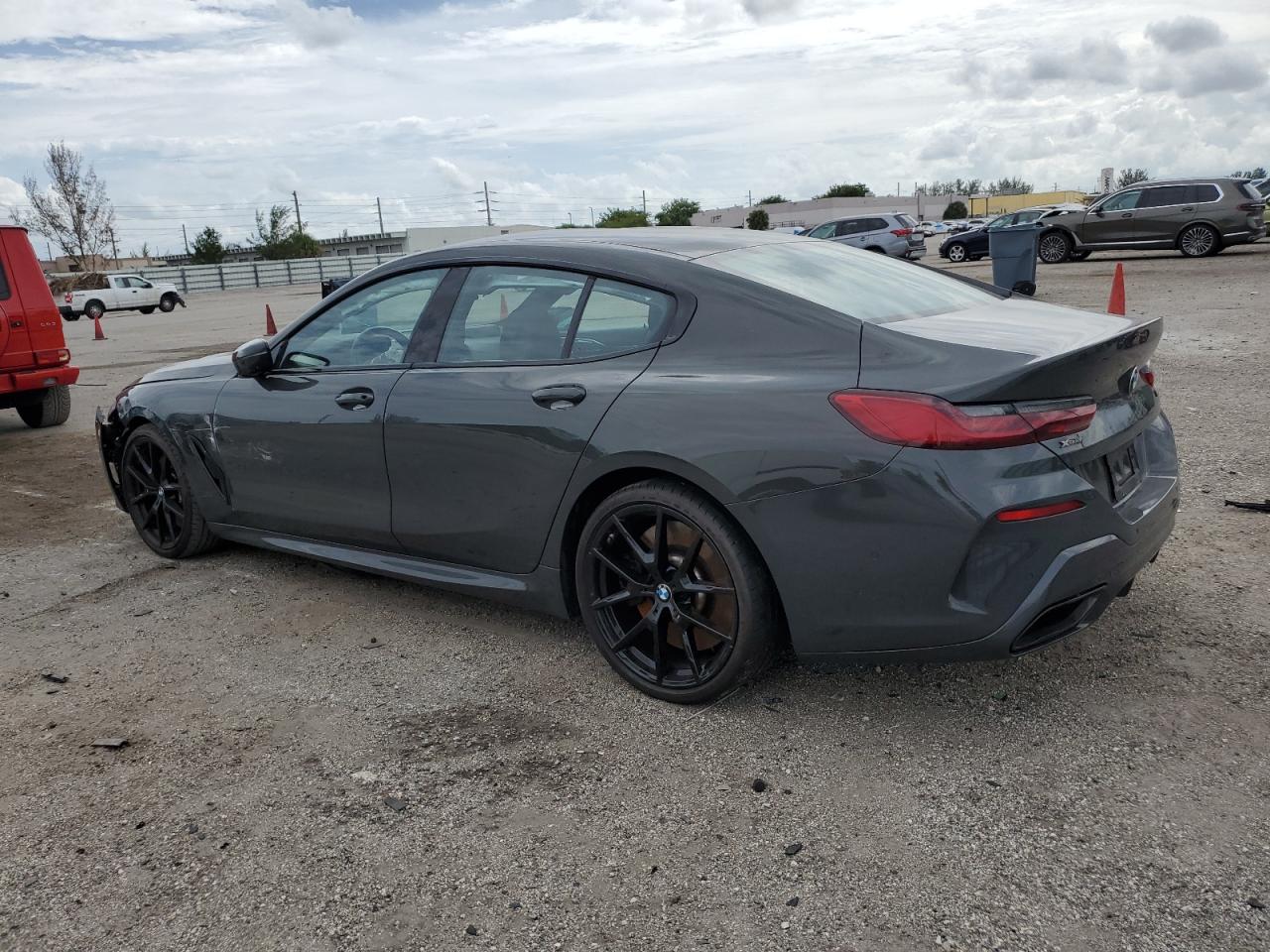 2022 BMW M8 VIN WBAGV8C07NCG79488 Copart auction photo, front end / side damage thumbnail 2