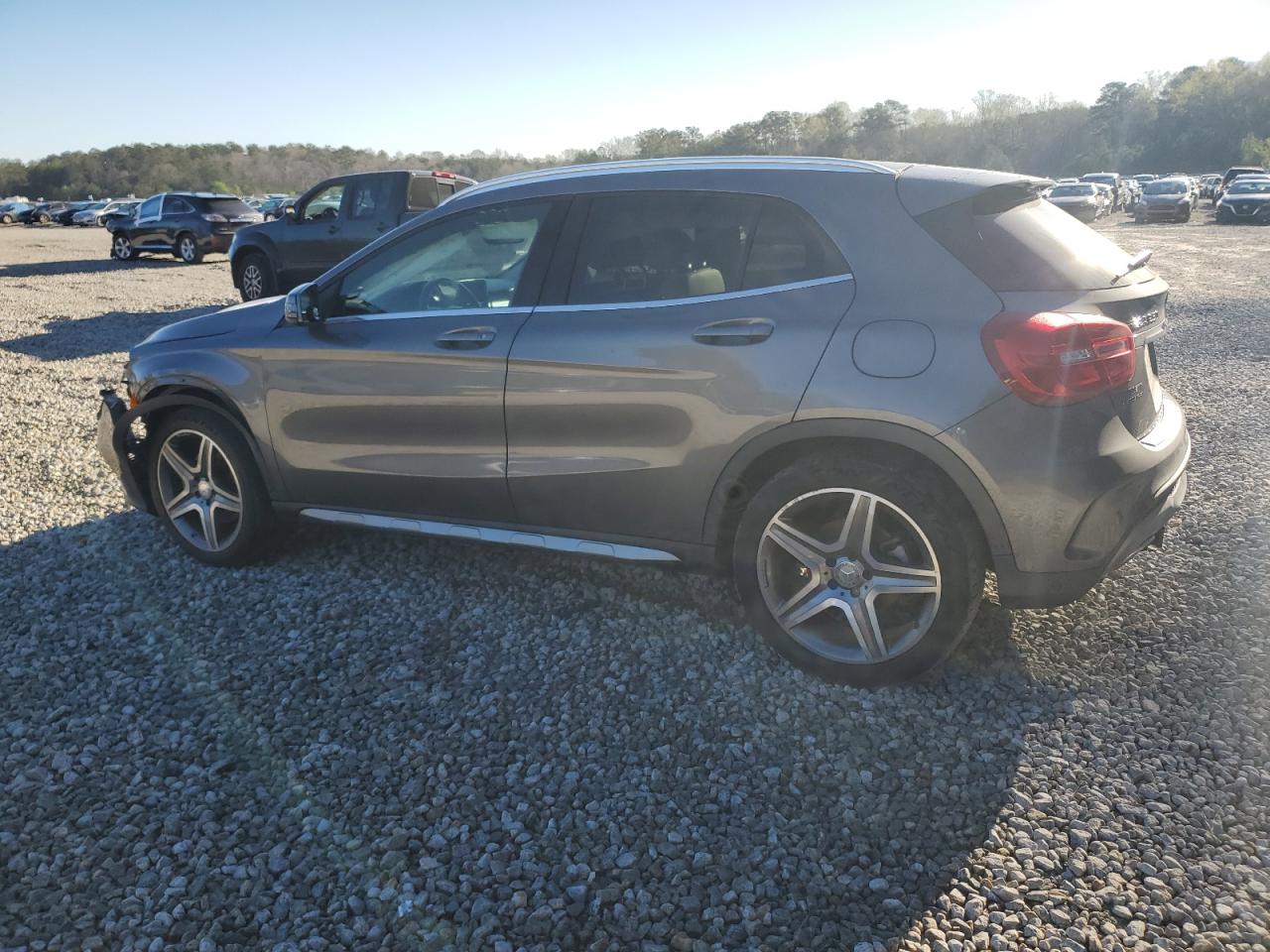 2015 Mercedes-Benz GLA-klasse VIN WDCTG4GB6FJ186471 Copart auction photo, front end / undercarriage damage thumbnail 2