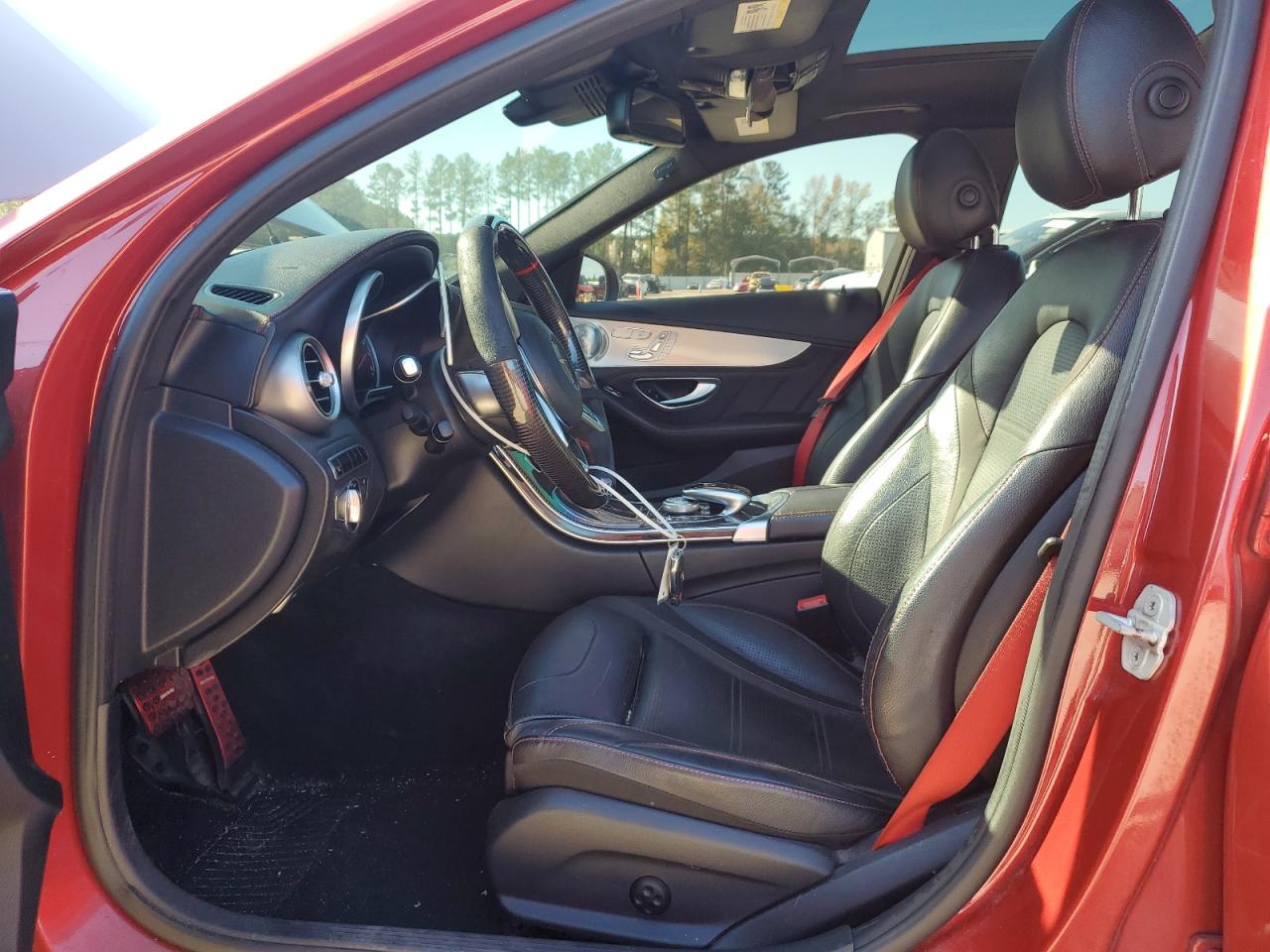 2016 Mercedes-Benz C-klasse VIN 55SWF6EBXGU116175 Copart auction photo, rear end damage thumbnail 7
