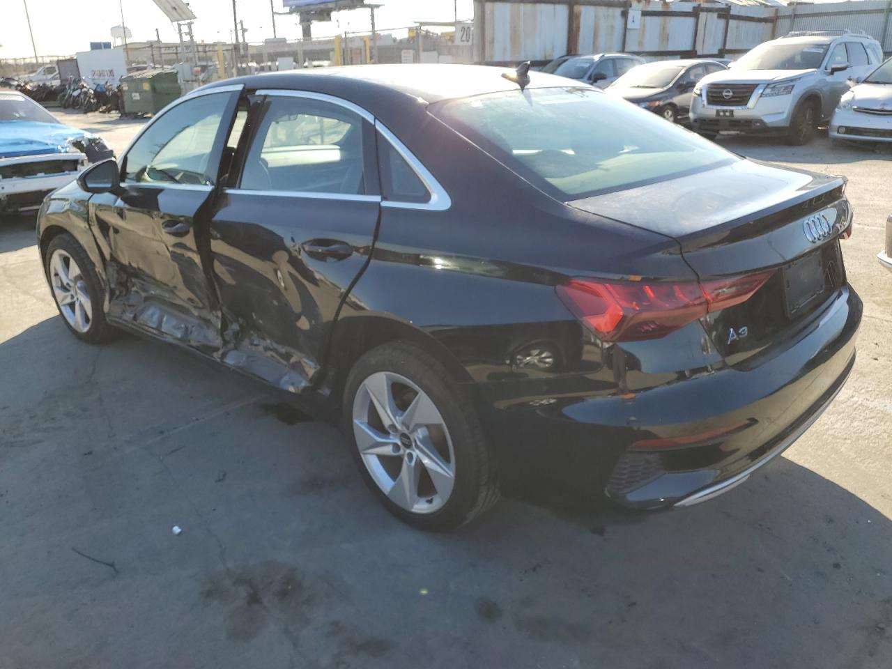 2022 Audi A3 VIN WAUAUDGY9NA040121 Copart auction photo, side damage thumbnail 2