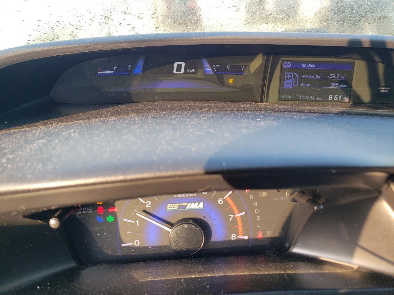 2013 Honda Civic VIN 19XFB4F29DE001617 Copart auction photo, front end damage thumbnail 9