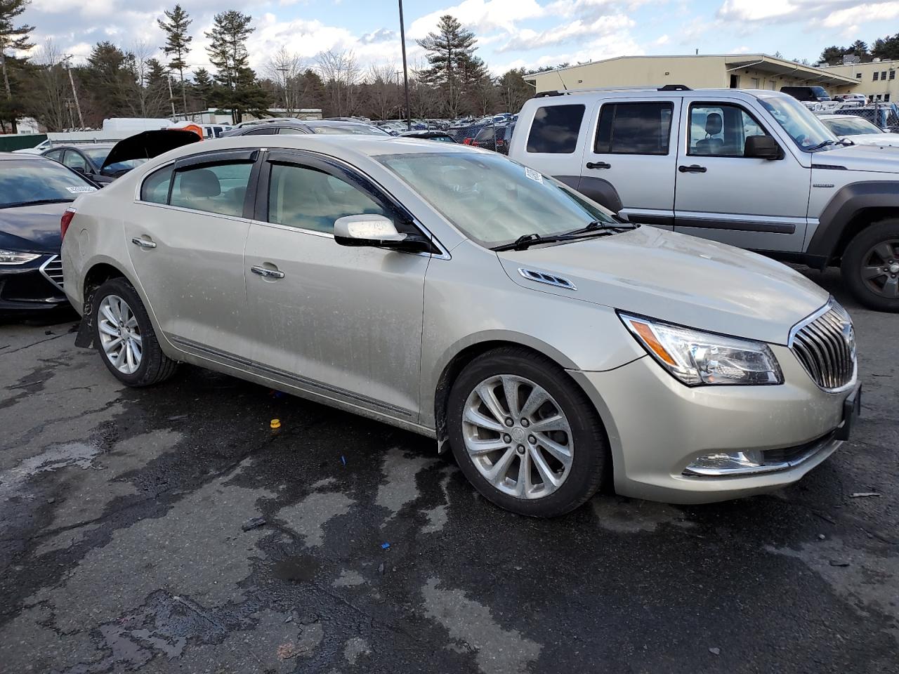 2015 Buick LaCrosse VIN 1G4GA5G32FF341572 Copart auction photo, undercarriage / front end damage thumbnail 4