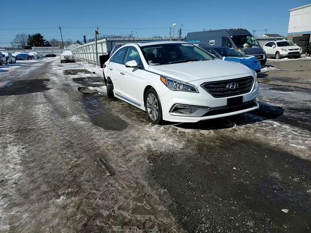 2016 Hyundai Sonata VIN 5NPE34AF5GH380408 Copart auction photo, side / rear end damage thumbnail 13