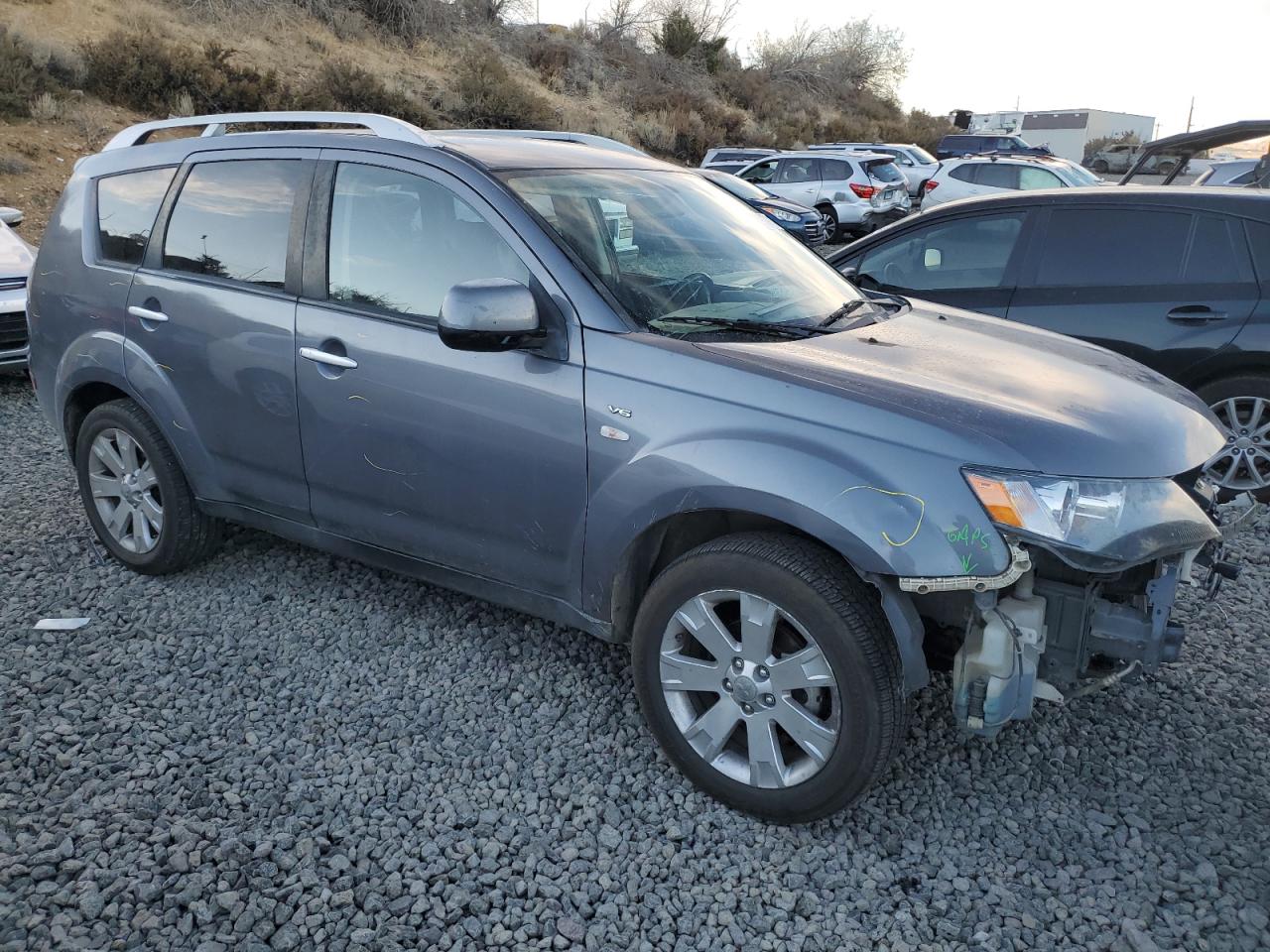 2008 Mitsubishi Outlander VIN JA4MT41X68Z004048 Copart auction photo, front end / side damage thumbnail 4