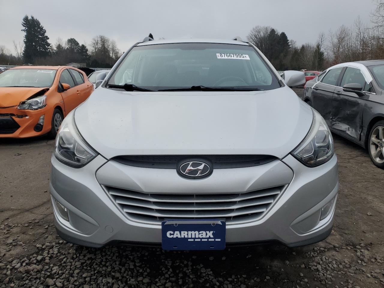 2014 Hyundai Tucson VIN KM8JUCAG7EU790821 Copart auction photo, side damage thumbnail 5