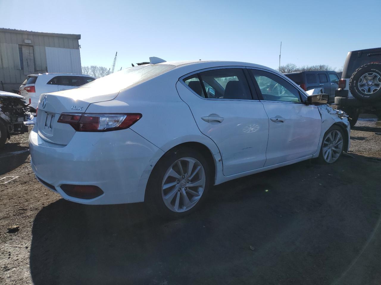 2018 Acura ILX VIN 19UDE2F38JA002270 Copart auction photo, front end / rear end damage thumbnail 3