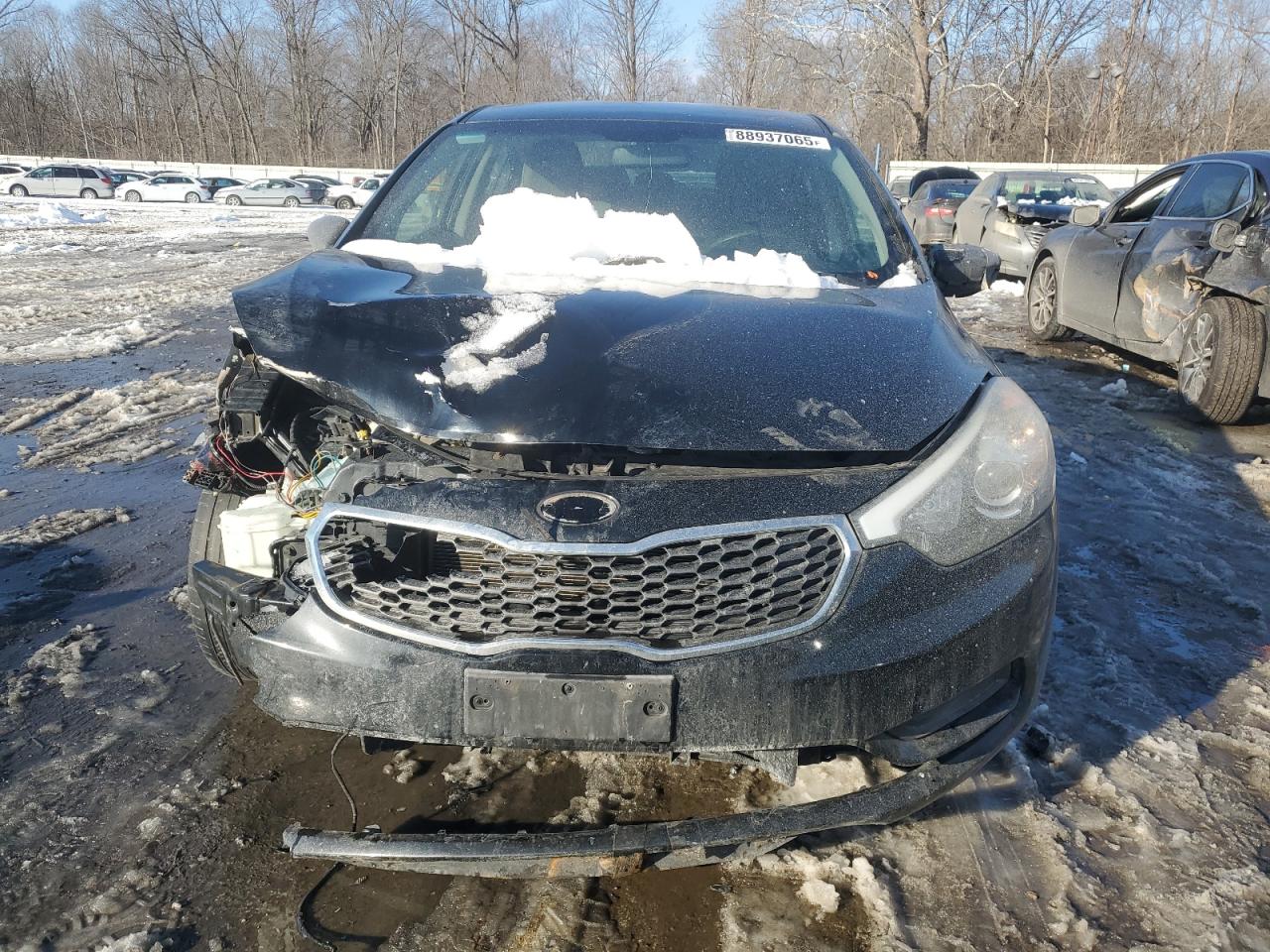 2015 KIA Forte VIN KNAFK4A65F5371789 Copart auction photo, front end / rear end damage thumbnail 5