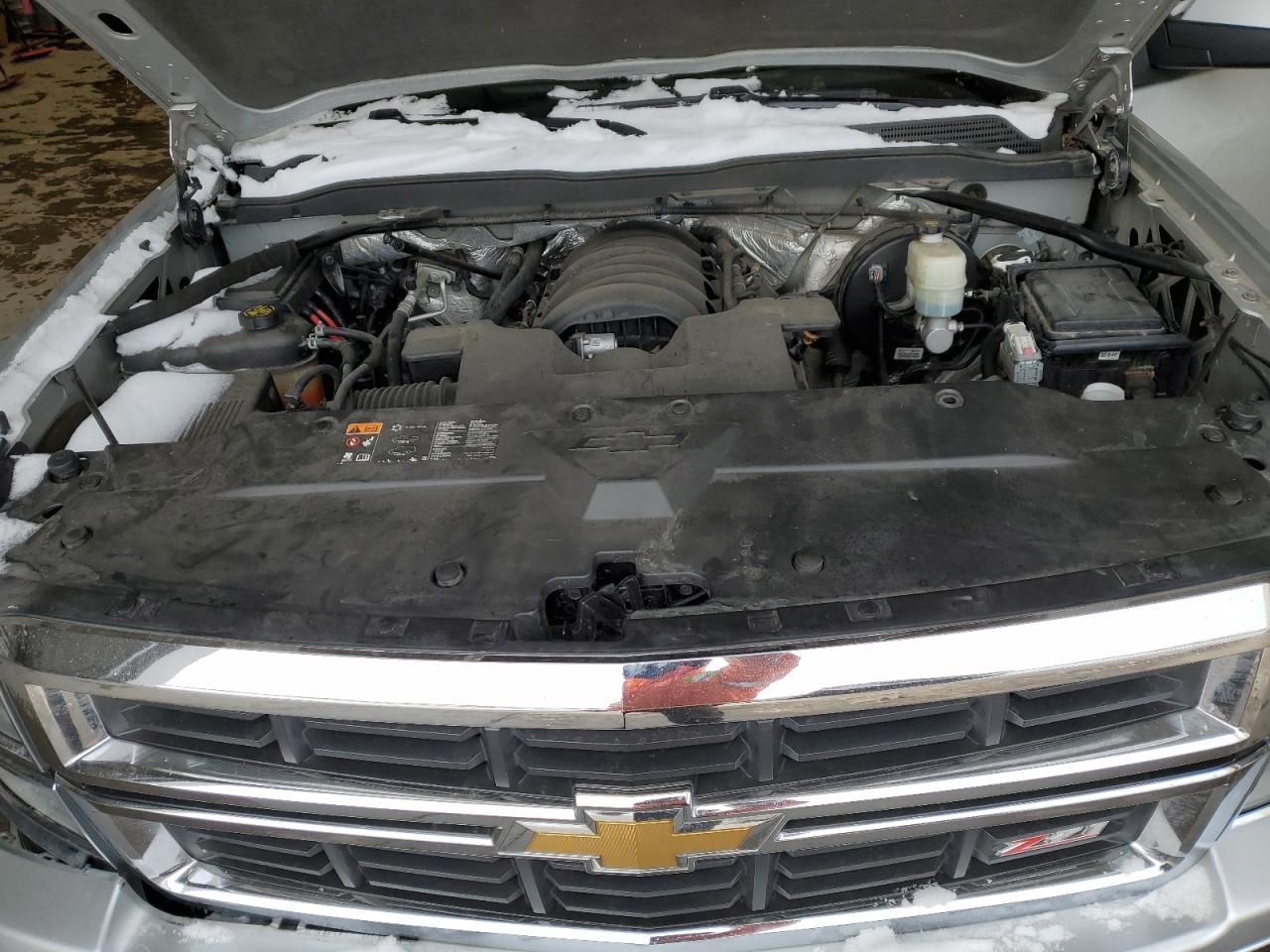 2015 Chevrolet Silverado VIN 3GCUKREC9FG487867 Copart auction photo, front end / undercarriage damage thumbnail 12