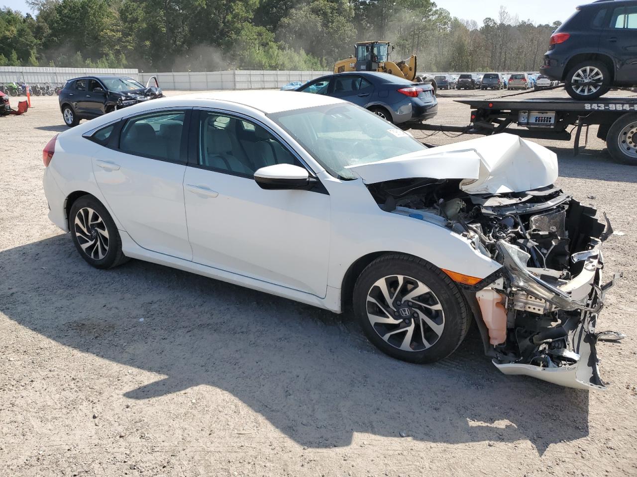 2018 Honda Civic VIN 19XFC2F56JE033500 Copart auction photo, front end damage thumbnail 4