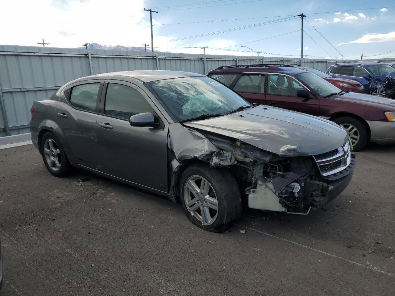 2012 Dodge Avenger VIN 1C3CDZCB6CN272406 Copart auction photo, front end damage thumbnail 4