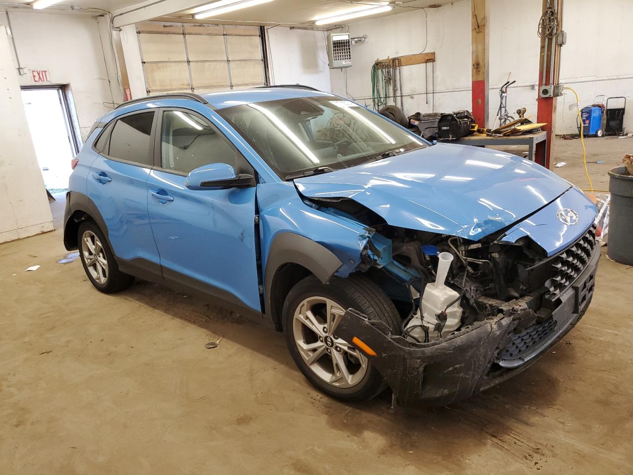 2022 Hyundai Kona VIN KM8K6CAB0NU876538 Copart auction photo, front end / rear end damage thumbnail 4