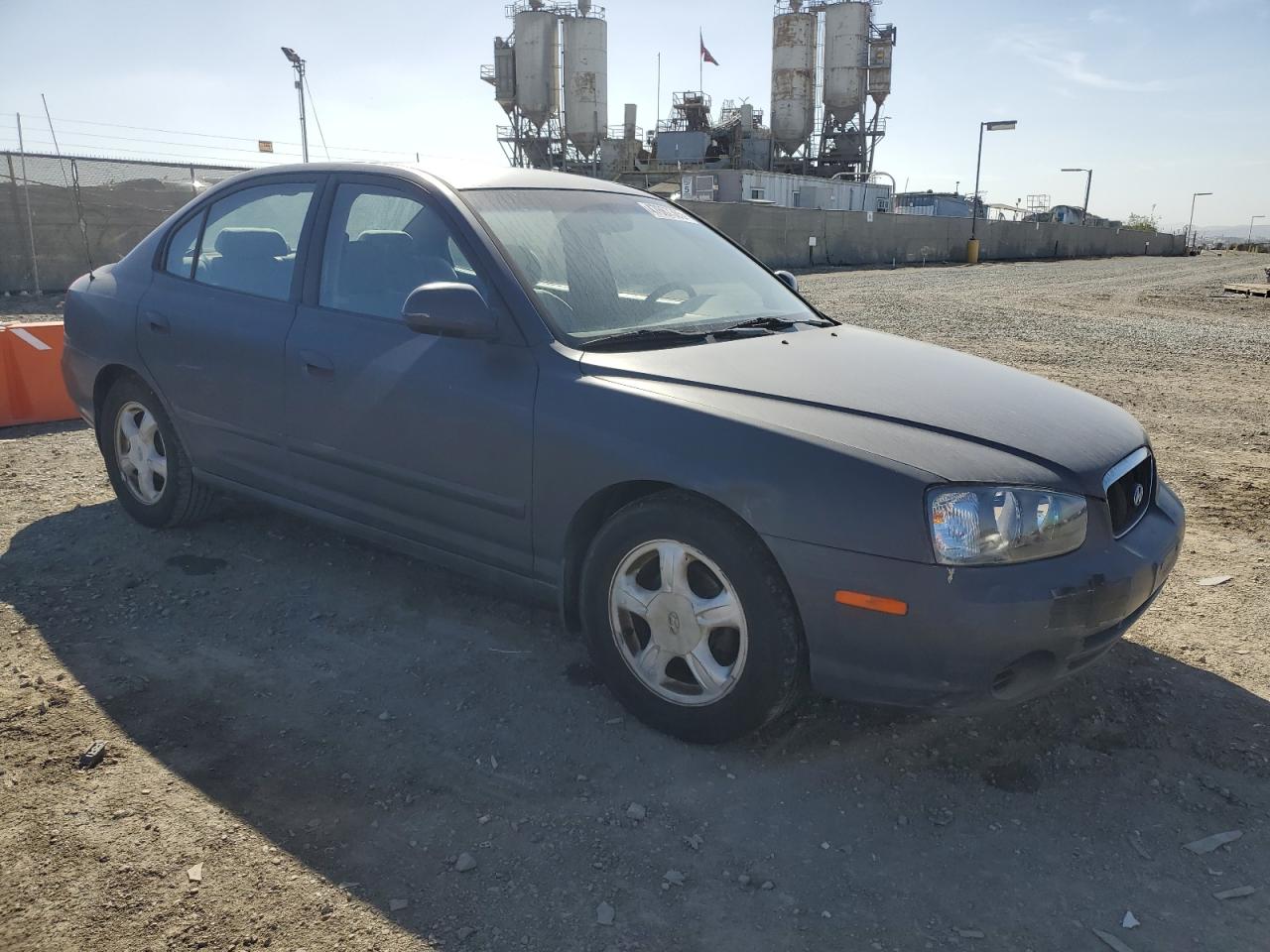 2002 Hyundai Elantra VIN KMHDN45D82U357052 Copart auction photo, all over damage thumbnail 4
