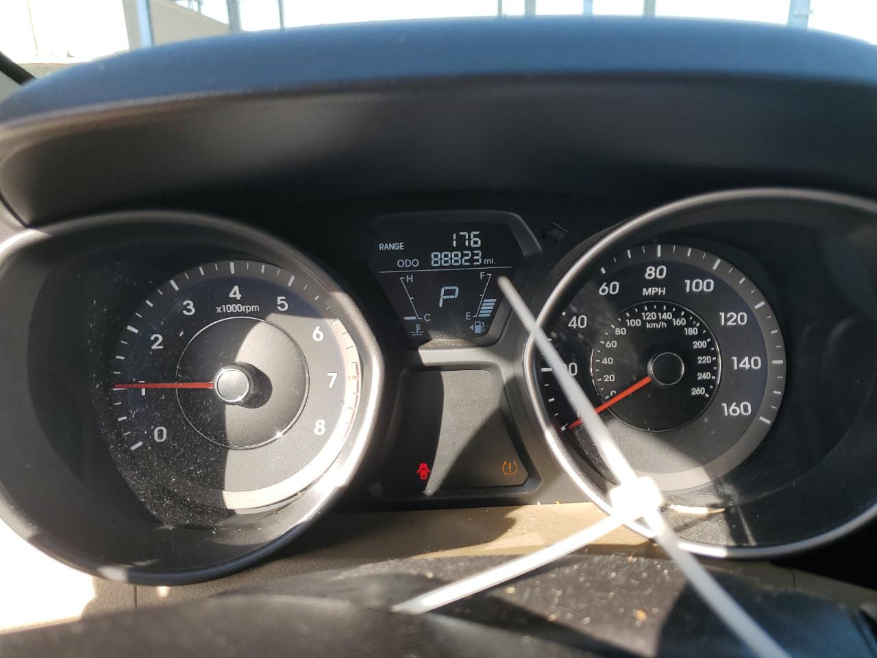 2013 Hyundai Elantra VIN 5NPDH4AE6DH153311 Copart auction photo, side / rear end damage thumbnail 9