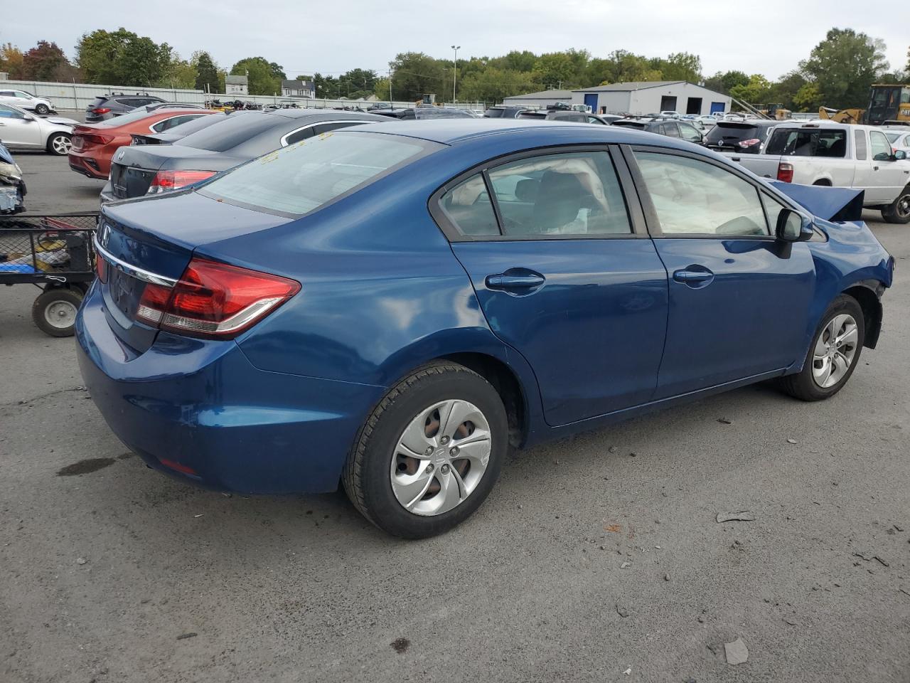2013 Honda Civic VIN 2HGFB2F59DH584534 Copart auction photo, front end damage thumbnail 3