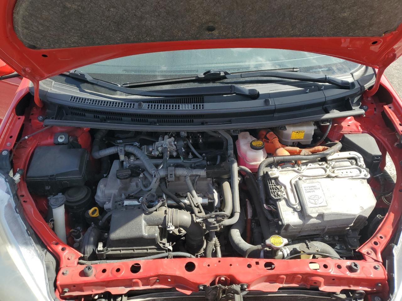 2014 Toyota Prius VIN JTDKDTB33E1562725 Copart auction photo, front end damage thumbnail 11