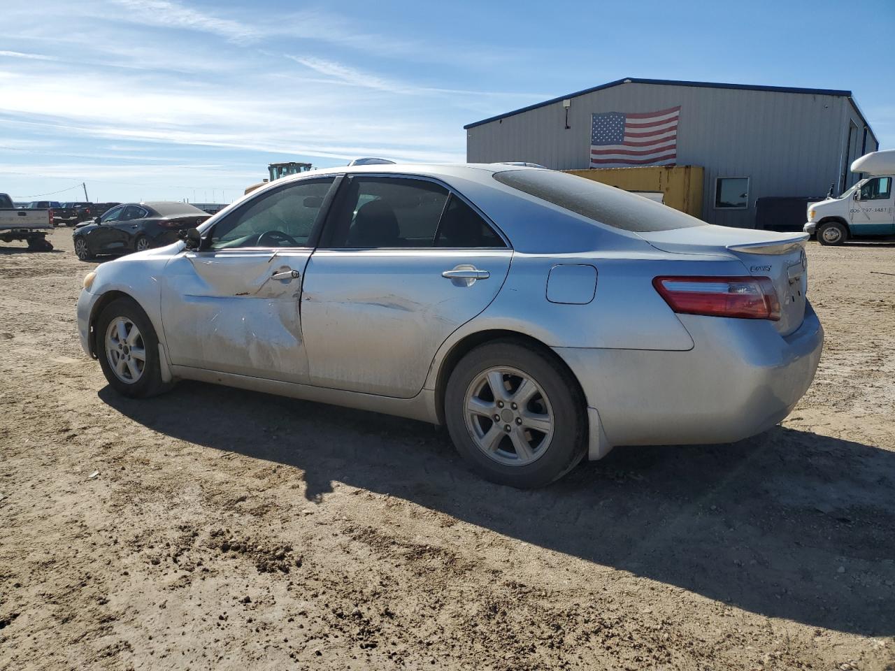 2007 Toyota Camry VIN JTNBE46K373056237 Copart auction photo, side damage thumbnail 2
