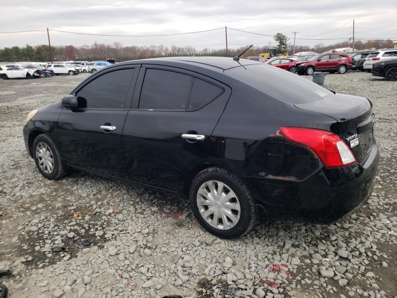 2012 Nissan Versa VIN 3N1CN7AP6CL835095 Copart auction photo, front end / rear end damage thumbnail 2