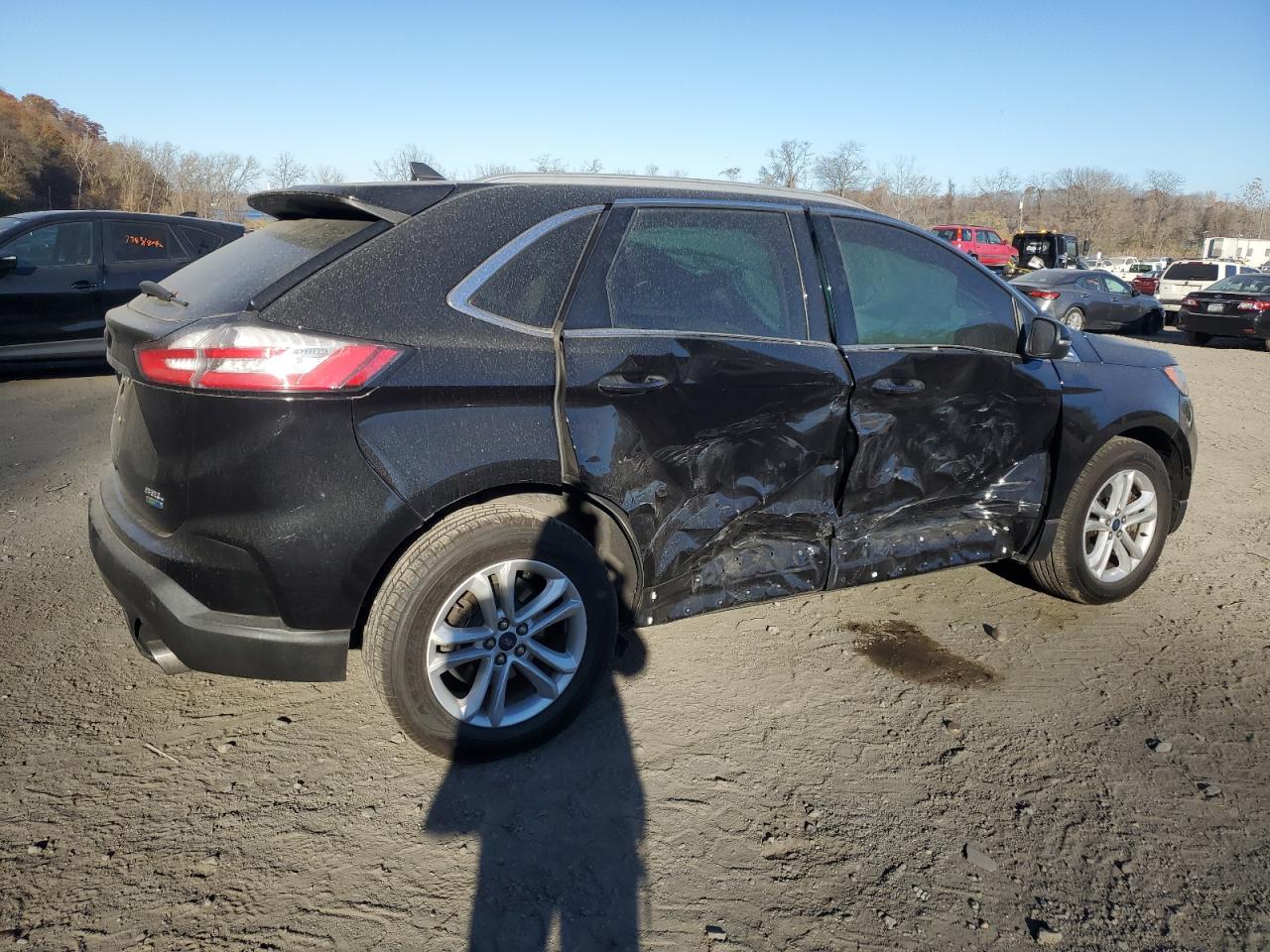 2020 Ford Edge VIN 2FMPK4J90LBB13202 Copart auction photo, side / minor dent/scratches damage thumbnail 3