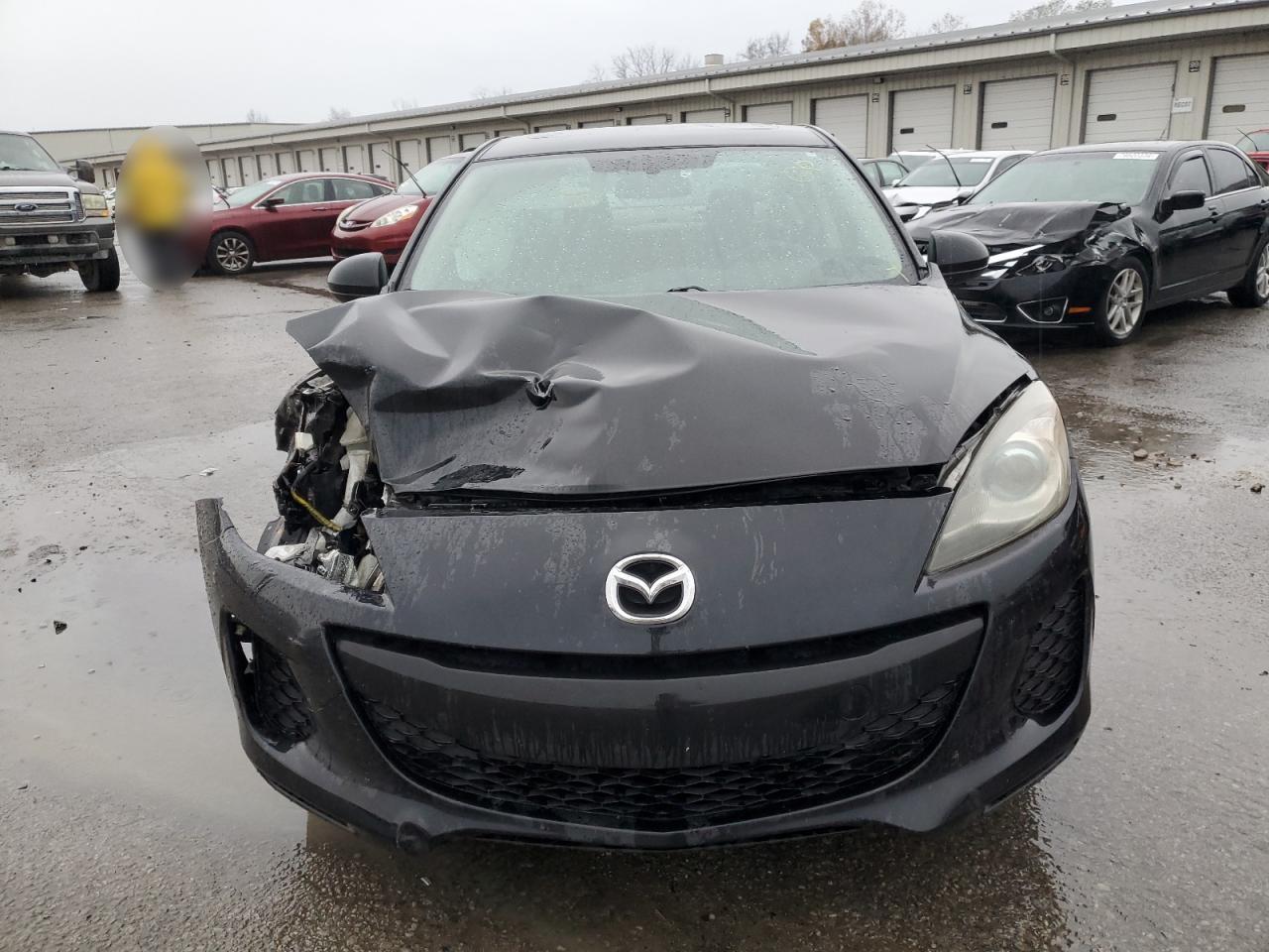 2012 Mazda 3 VIN JM1BL1W77C1557030 Copart auction photo, front end / side damage thumbnail 5