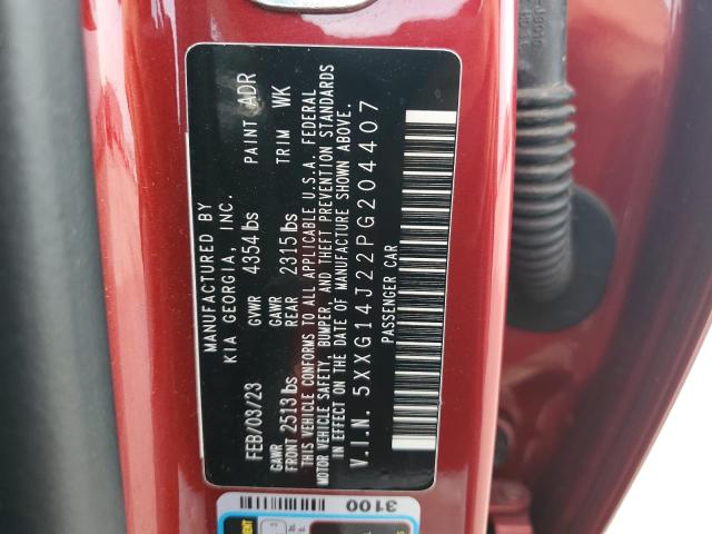 2023 KIA K5 VIN 5XXG14J22PG204407 Copart auction photo, rear end damage thumbnail 13