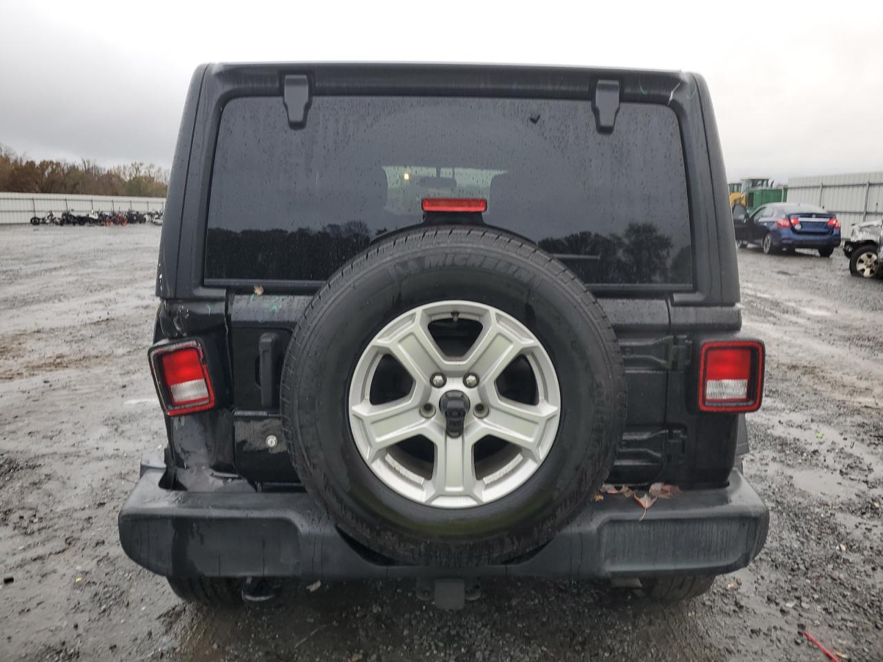 2019 Jeep Wrangler VIN 1C4HJXDG8KW518275 Copart auction photo, rear end / side damage thumbnail 6