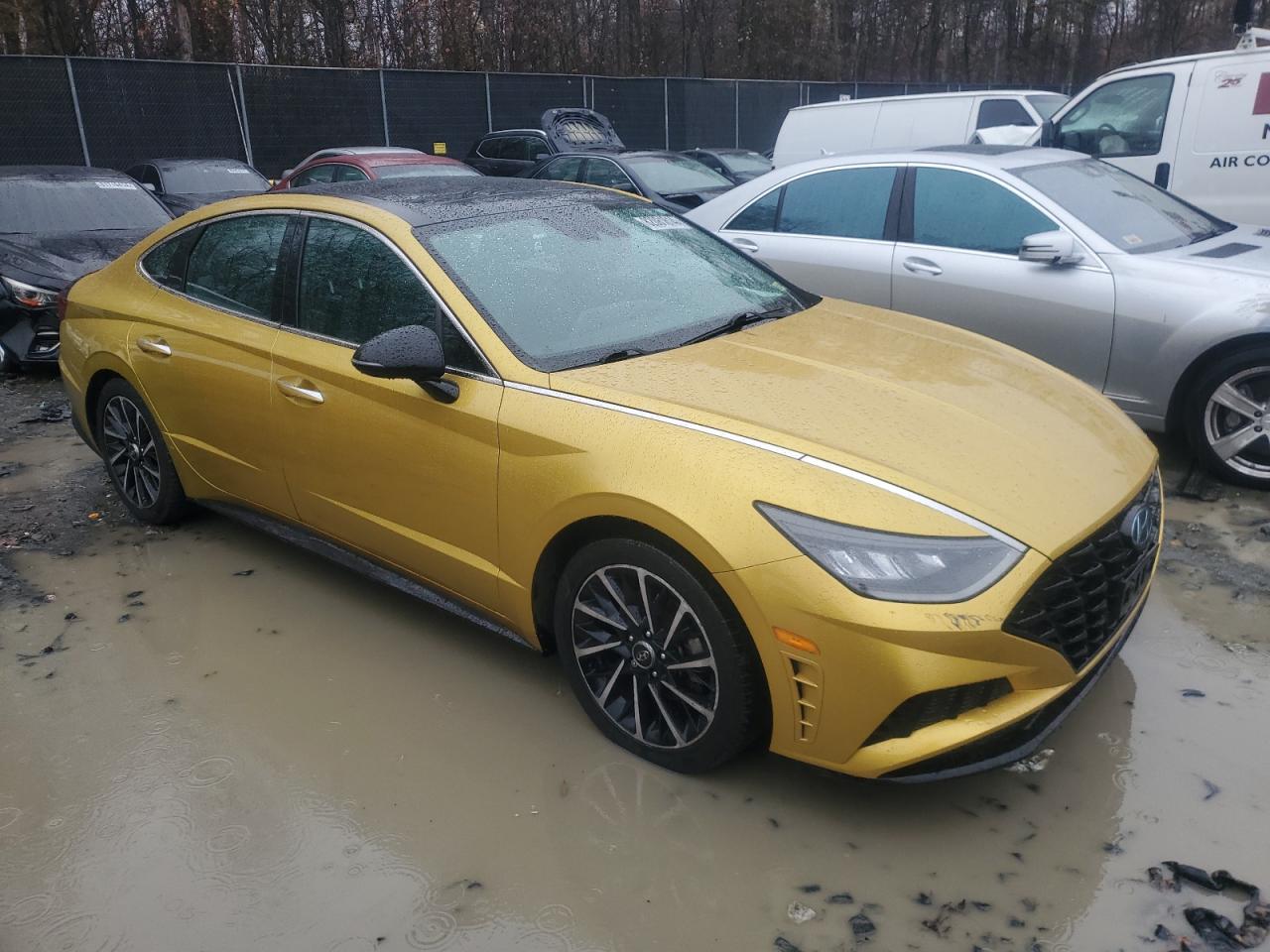 2020 Hyundai Sonata VIN 5NPEJ4J26LH033120 Copart auction photo, undercarriage damage thumbnail 4